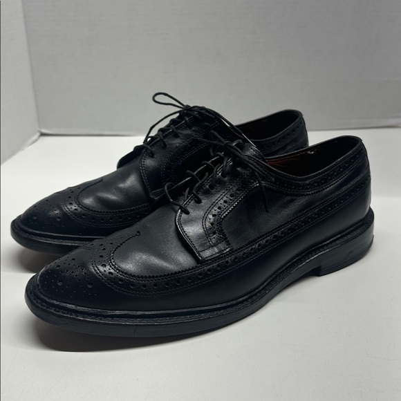 Allen Edmonds Macneil Cordovan Leather Oxford Dress Shoes Brogue Black Size 9.5